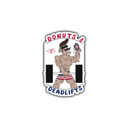 Deadlifts & Donuts Sticker