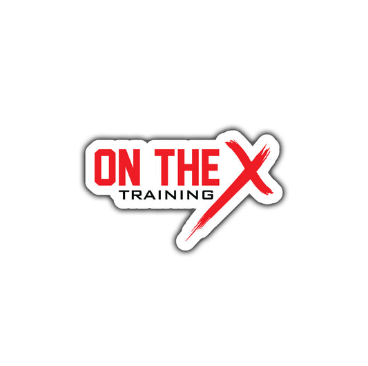 On The X Training Logo Sticker