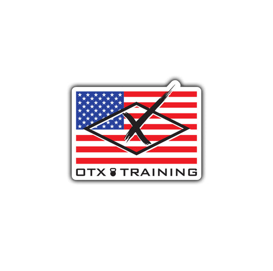 OTX Patriot Flag Sticker
